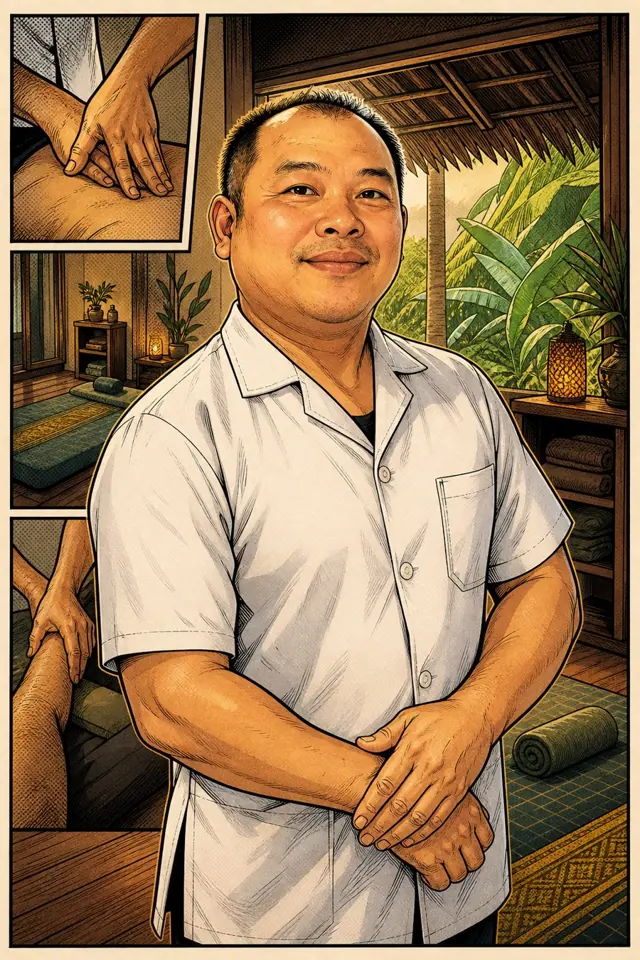 Vuth, sports and medical massage therapist in Koh Phangan